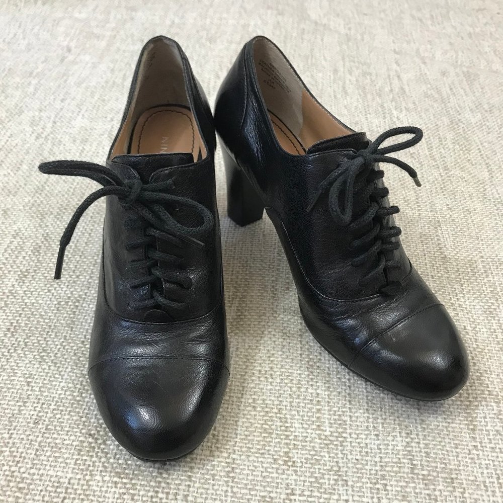 Nine West Leather Oxford Heels